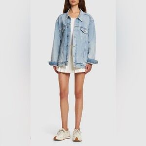 Marc Jacob’s Oversized Light Blue Denim Jacket in size S